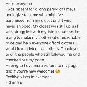 Serious note please read